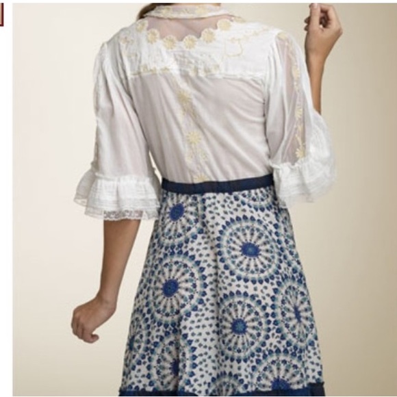 Free People Radial Print Peasant Dress - Picture 2 of 5